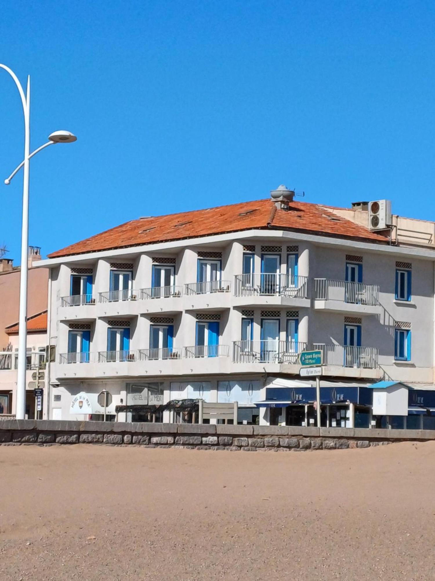 Hotel De La Mer Valras-Plage Bagian luar foto