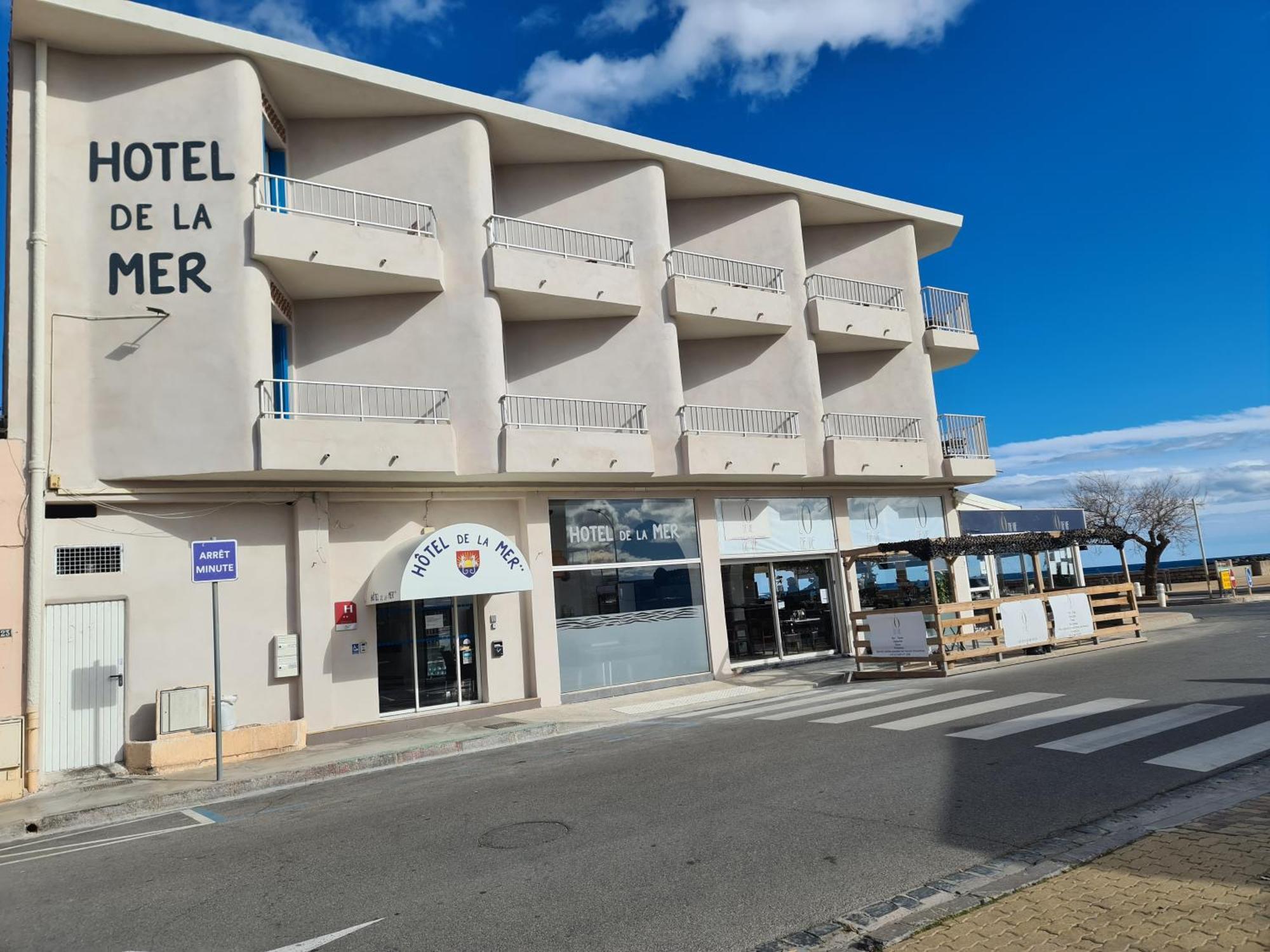 Hotel De La Mer Valras-Plage Bagian luar foto