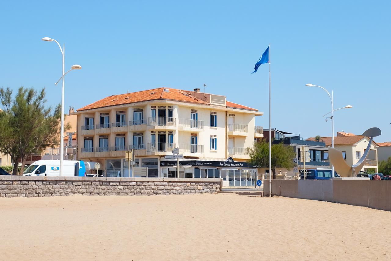 Hotel De La Mer Valras-Plage Bagian luar foto